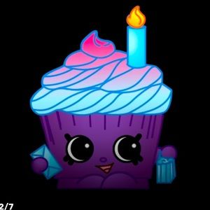 Season 4 purple mary wishes cupcake shopkin( includes bag )